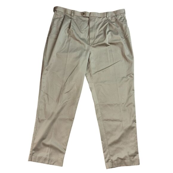 Round Tree & York Mens Pleated Front Chino Pants-44x32-GUC - Picture 1 of 6